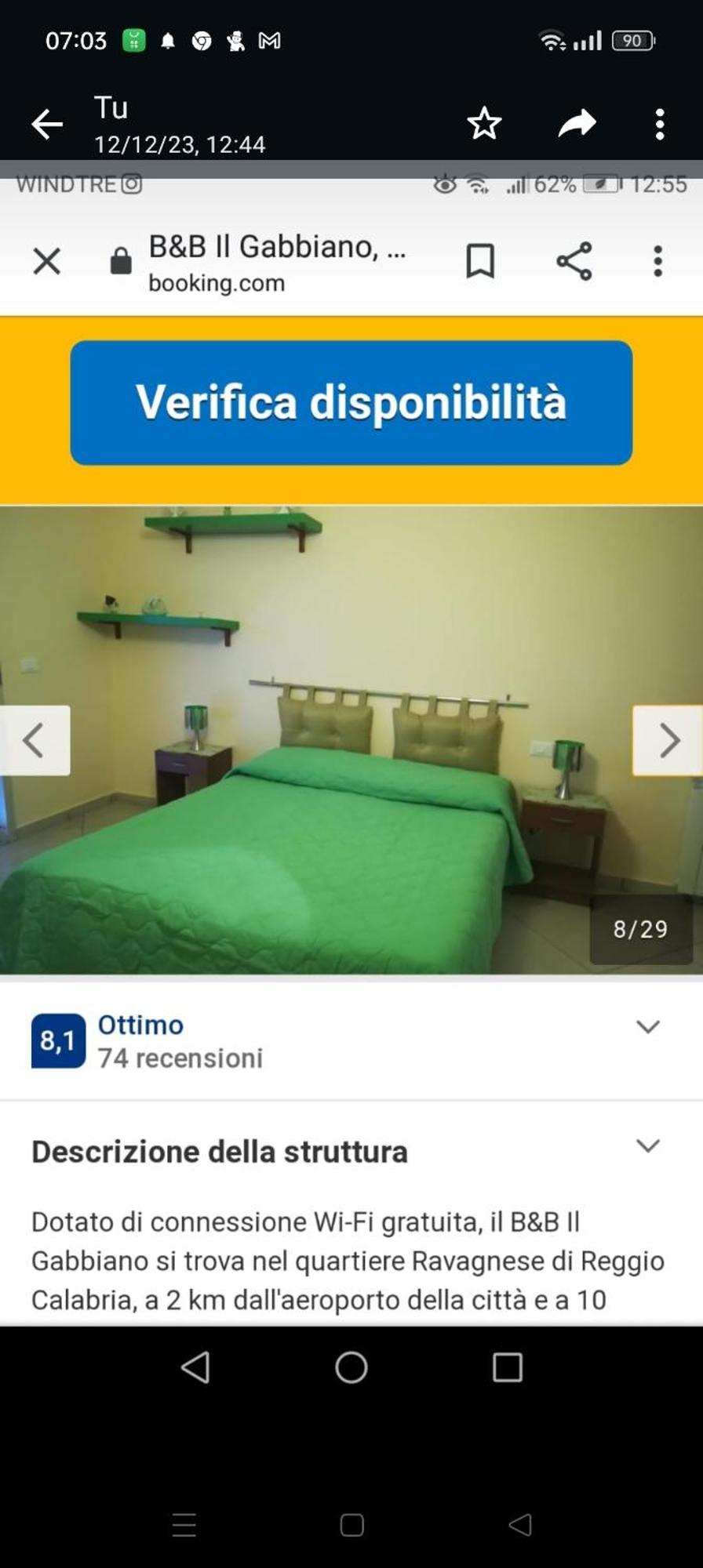 B&B Il Gabbiano Reggio Calabria Exterior foto
